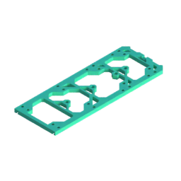 Render of MODULITH 240 Under-Table Rail - 1W section